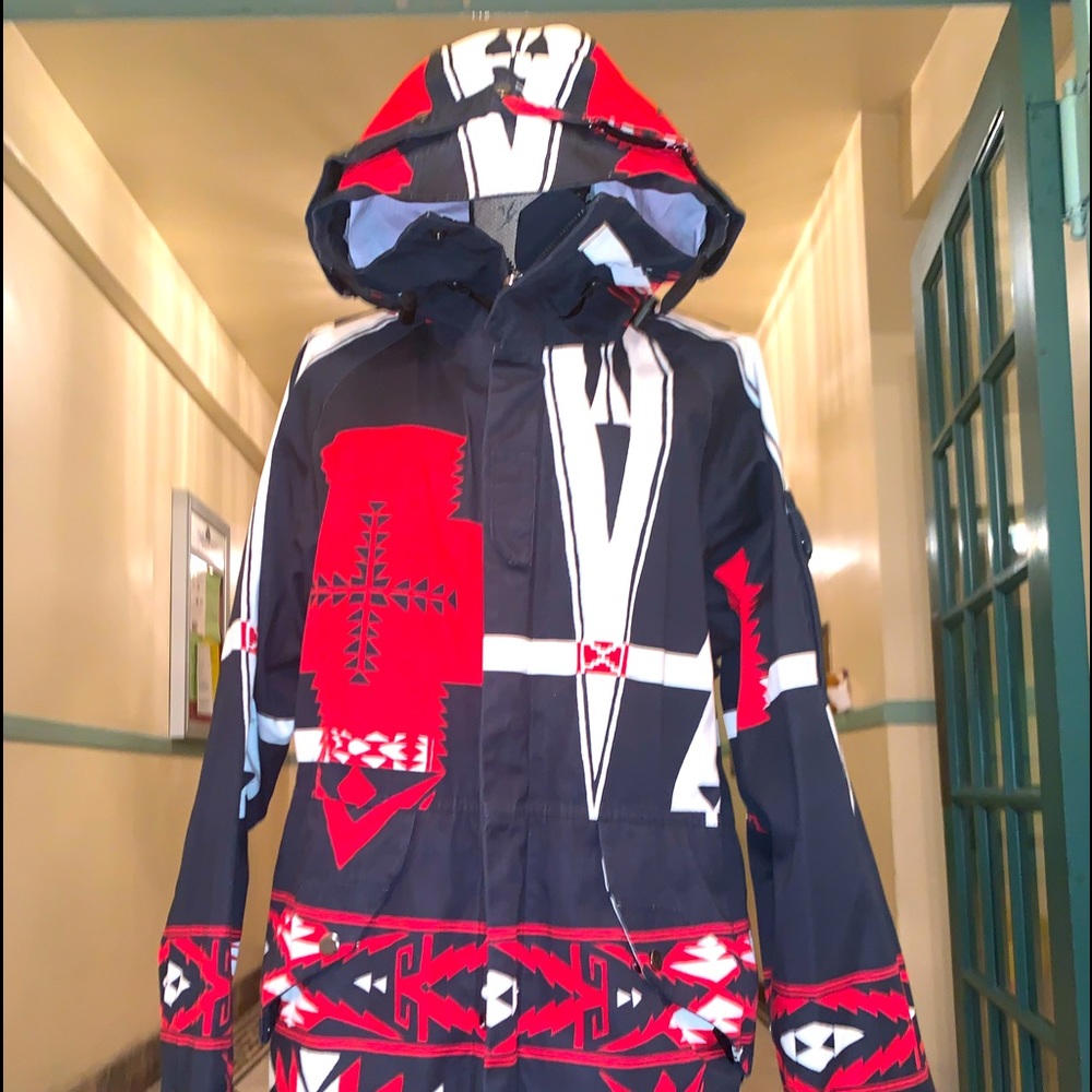 DONATED💥RLX Ralph Lauren, Aztec/ Native Print Parka, EEUC, Sz S